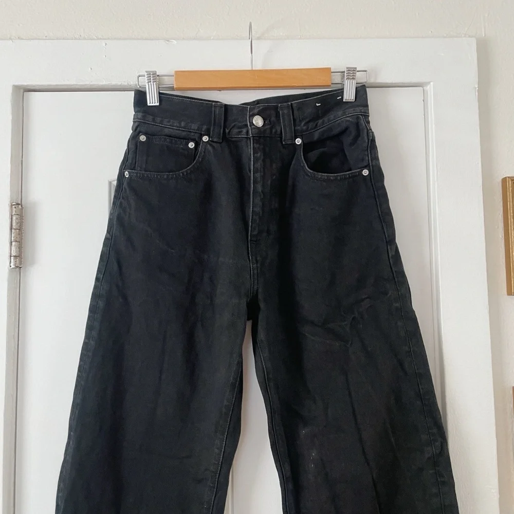 Madewell Black The Balloon Jean Size 25 Black Frost Online Now $148